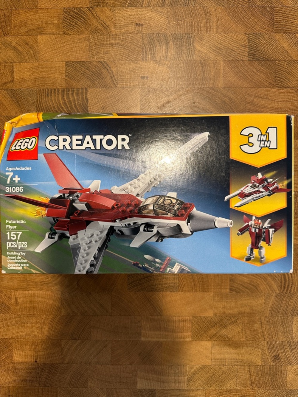 LEGO 31086 Creator Futuristic Flyer - Red, White, Gray New